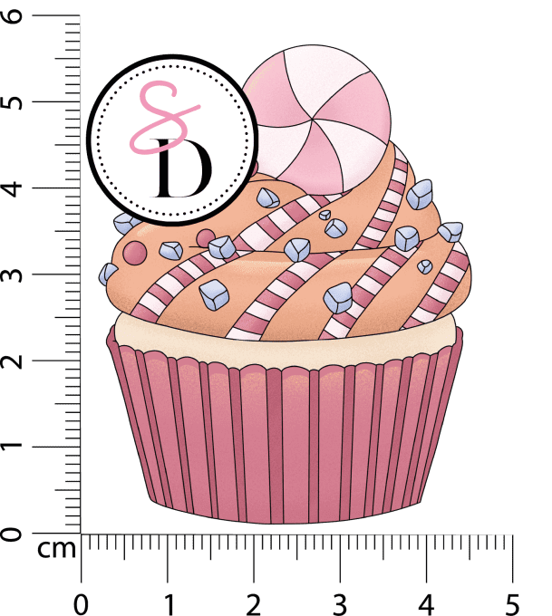 Tampon caoutchouc – Cupcake Hivernal – Douceurs d’hiver