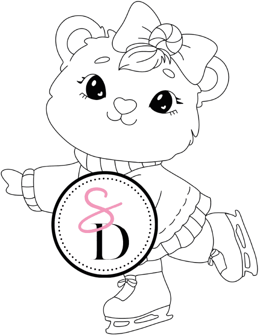 Tampon caoutchouc – Danse sur la glace – Douceurs d’hiver