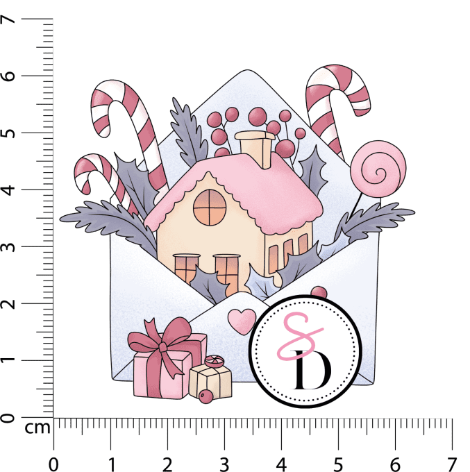 Tampon caoutchouc – Enveloppe Gourmande – Douceurs d’hiver