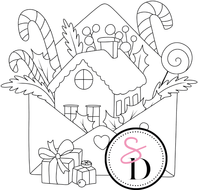 Tampon caoutchouc – Enveloppe Gourmande – Douceurs d’hiver