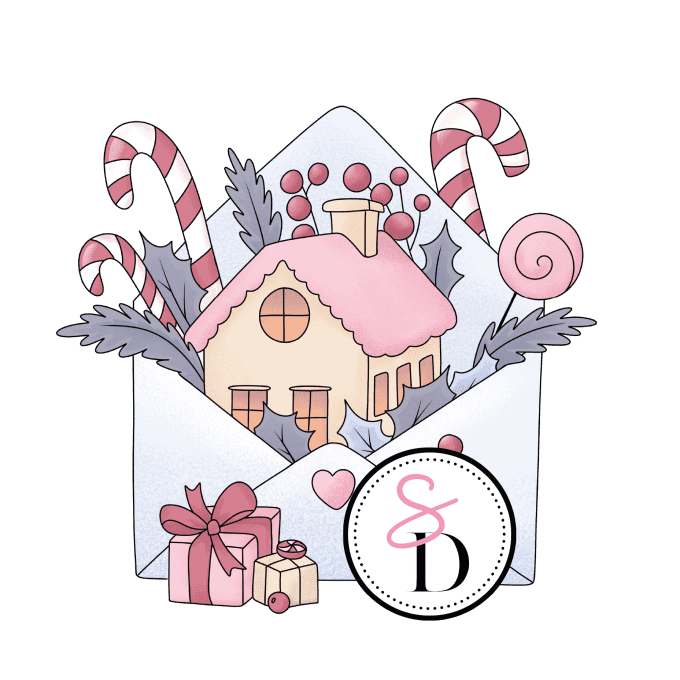 Tampon caoutchouc – Enveloppe Gourmande – Douceurs d’hiver