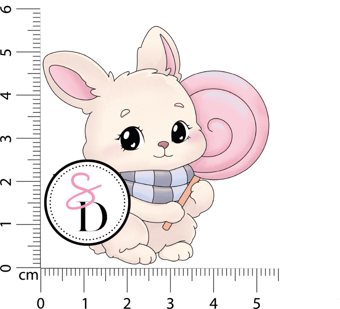 Tampon caoutchouc – Lapine Gourmande – Douceurs d’hiver