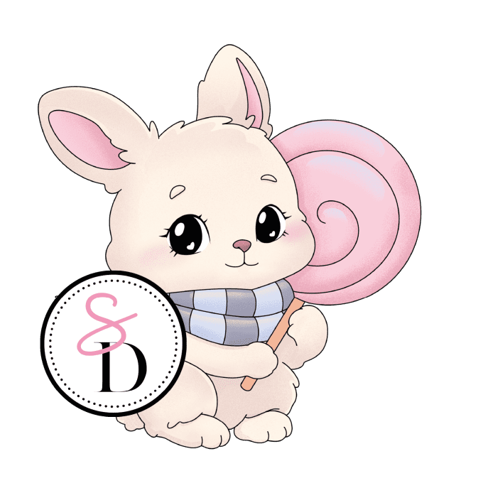 Tampon caoutchouc – Lapine Gourmande – Douceurs d’hiver