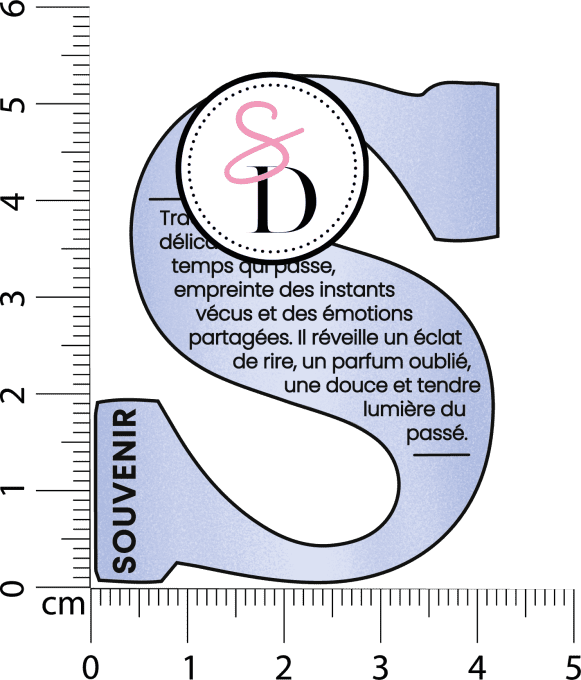 Tampon caoutchouc – Lettre Définition S : Souvenir – Douceurs d’hiver