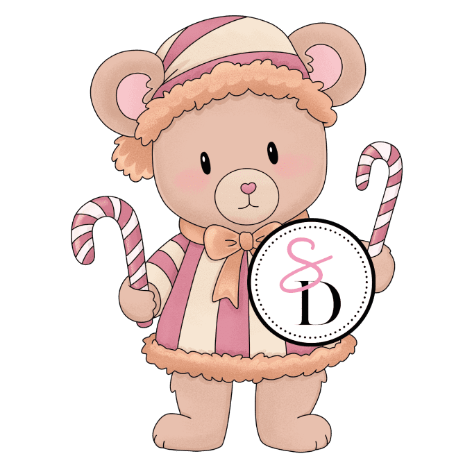 Tampon caoutchouc – Ourson Sucré – Douceurs d’hiver 