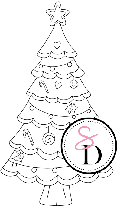 Tampon caoutchouc – Sapin Gourmand – Douceurs d’hiver