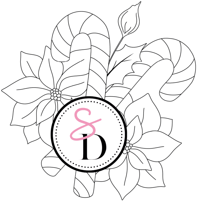 Tampon caoutchouc –  Sucres d'Orges fleuris – Douceurs d’hiver