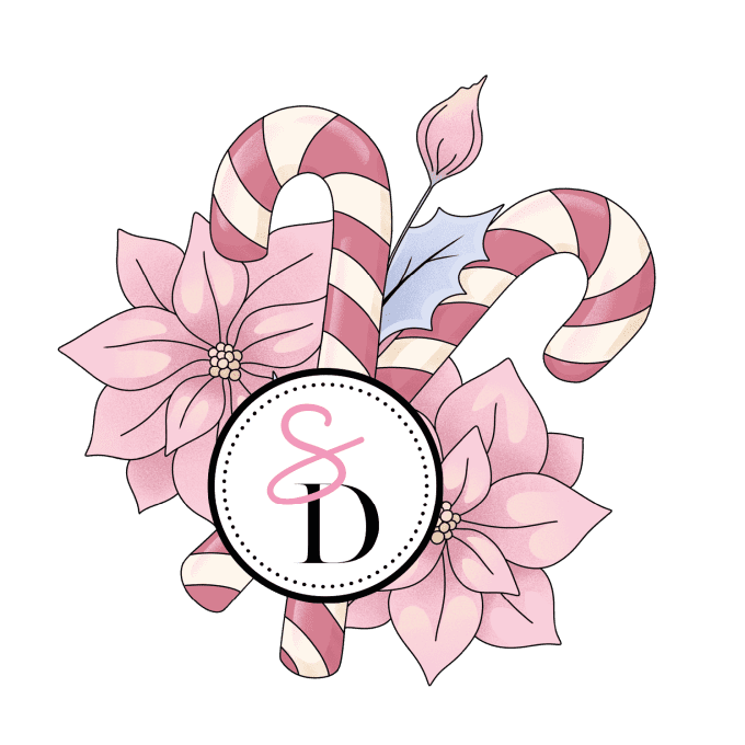 Tampon caoutchouc –  Sucres d'Orges fleuris – Douceurs d’hiver