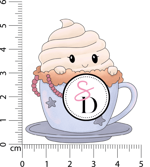 Tampon caoutchouc –  Tasse sucrée  – Douceurs d’hiver 