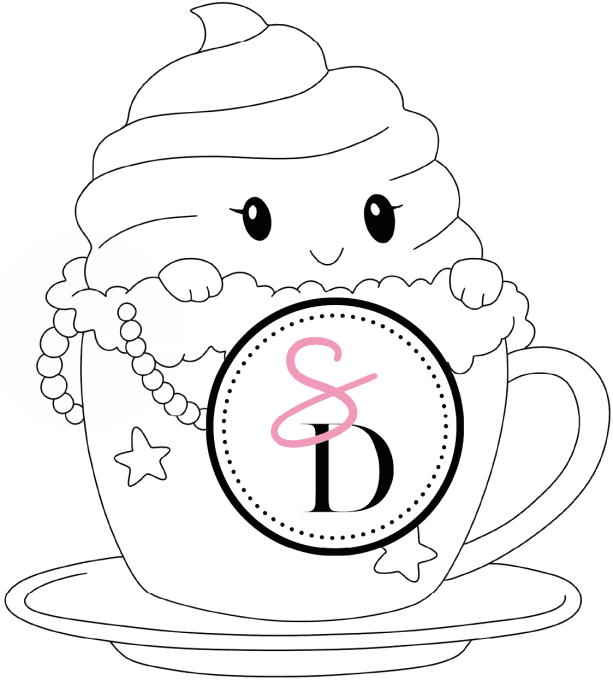 Tampon caoutchouc –  Tasse sucrée  – Douceurs d’hiver 