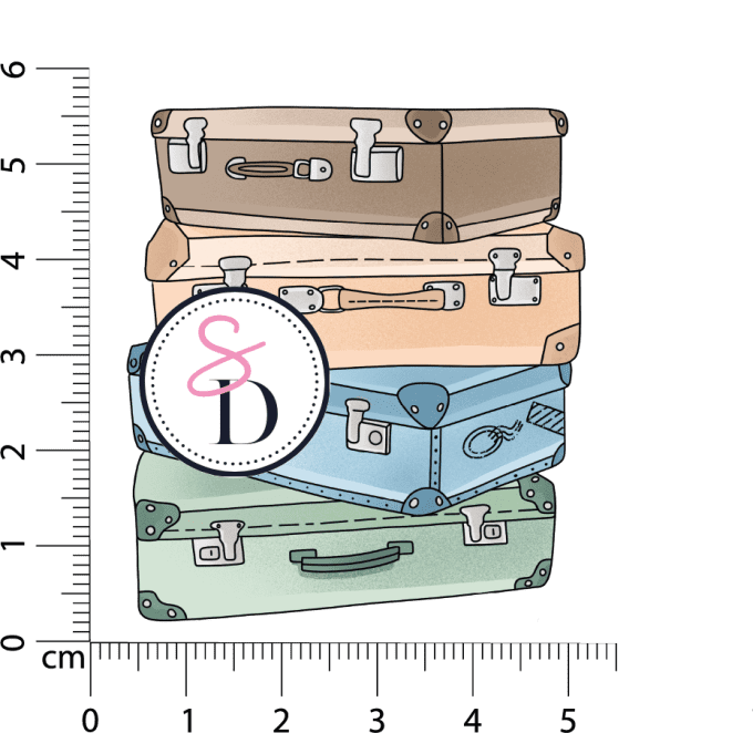 Tampon caoutchouc - FAIS TES VALISES - Carnet de Bord