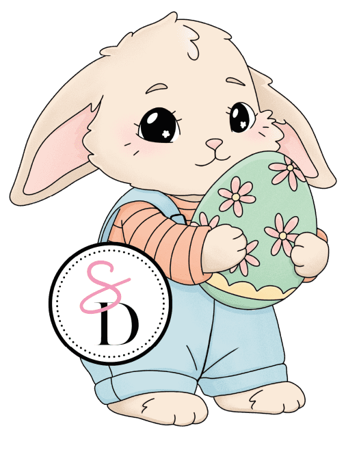 Tampon caoutchouc - Lapin gourmand - Les trésors de Pâques | Nouvelle récolte 