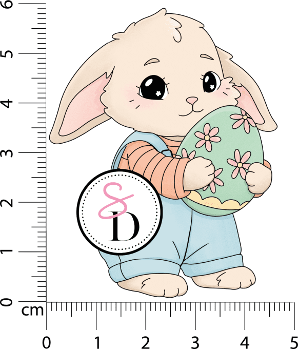 Tampon caoutchouc - Lapin gourmand - Les trésors de Pâques | Nouvelle récolte 