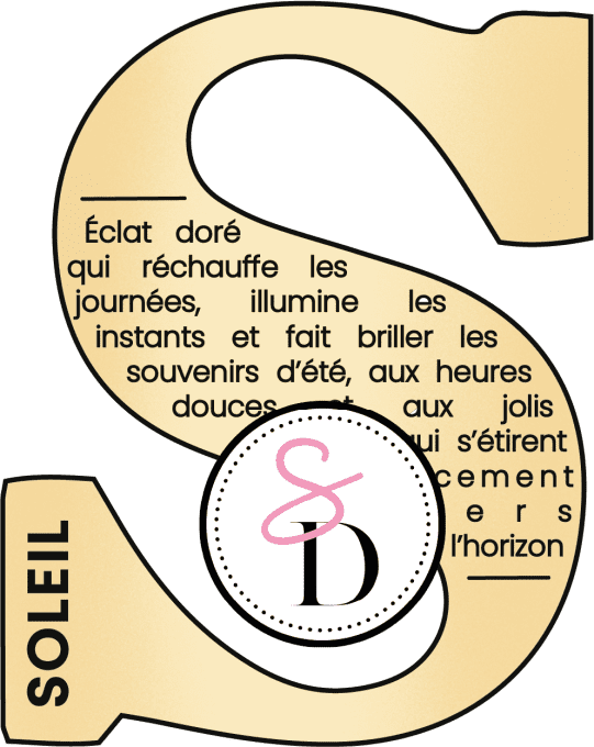 Tampon Caoutchouc – Lettre Déf S : Soleil – Un Air Marin