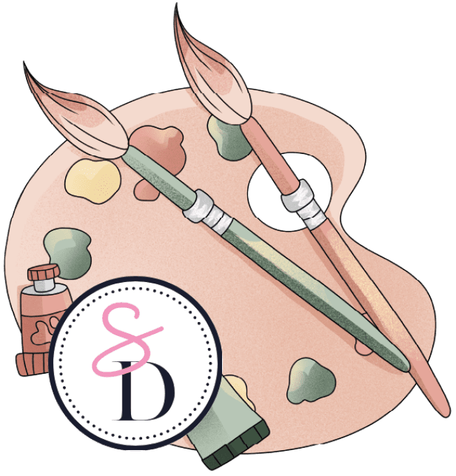 Tampon caoutchouc – PALETTE DE PEINTURE – Au pays des artistes