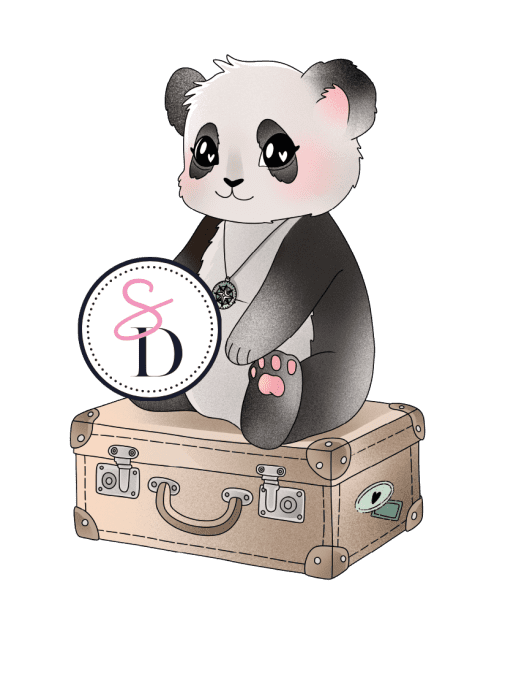 Tampon caoutchouc - PANDA BAROUDEUR - Carnet de Bord