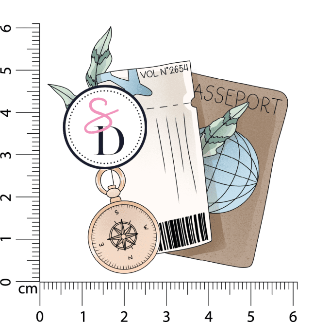Tampon caoutchouc - PASSEPORT - Carnet de Bord