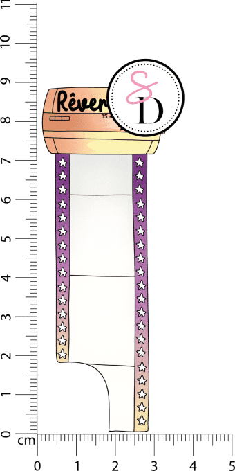 Tampon caoutchouc – Pellicule étoilée – Ma bulle de bonheur 
