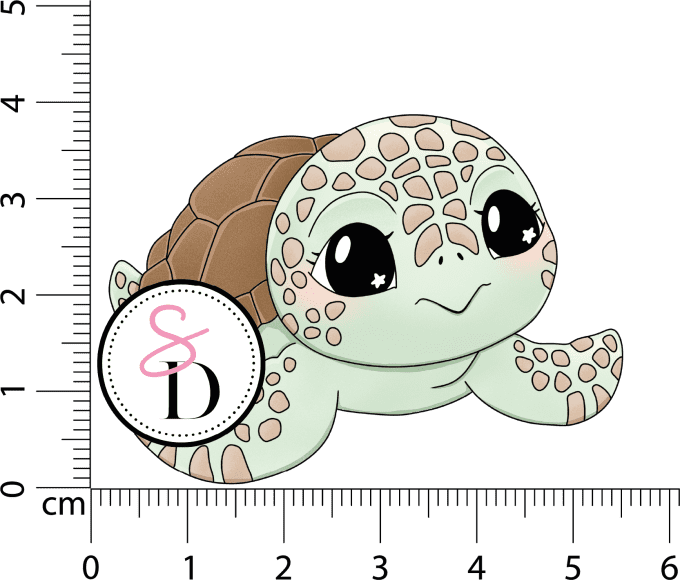 Tampon Caoutchouc – Tortue Marine – Un Air Marin