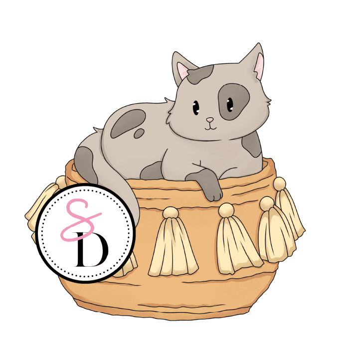 Tampon caoutchouc - Chat tranquille - Rêverie Bohémienne