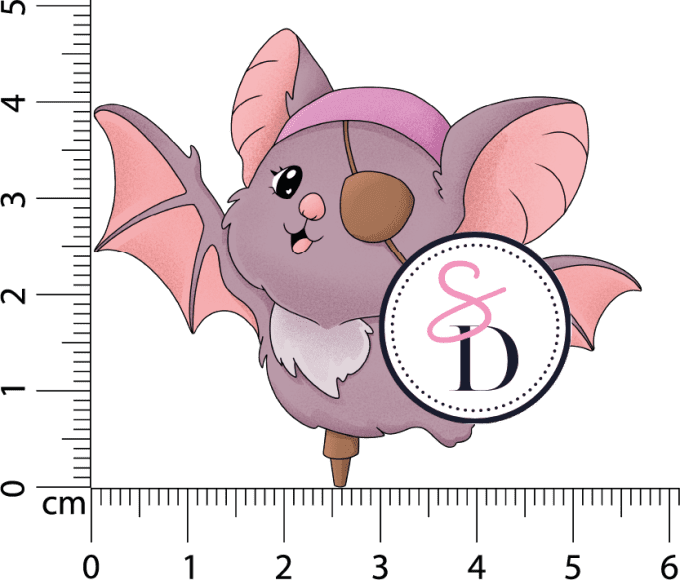 Tampon caoutchouc – CHAUVE-SOURIS PIRATE – Doux Frissons 