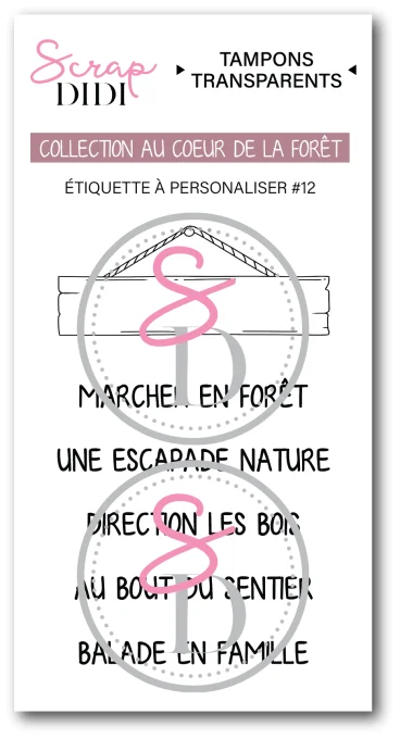 Clear A8 - Étiquettes à personnaliser #12 – Au cœur de la forêt