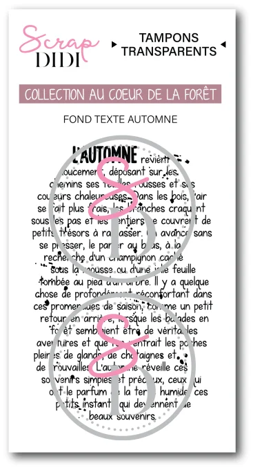 Clear A8 - Fond texte Automne – Au cœur de la forêt