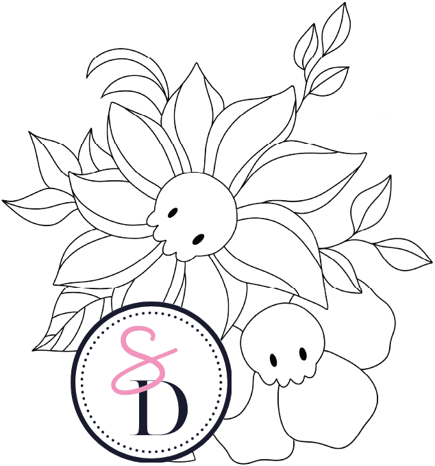 Tampon caoutchouc – FLEURS FANTÔMES – Doux Frissons 