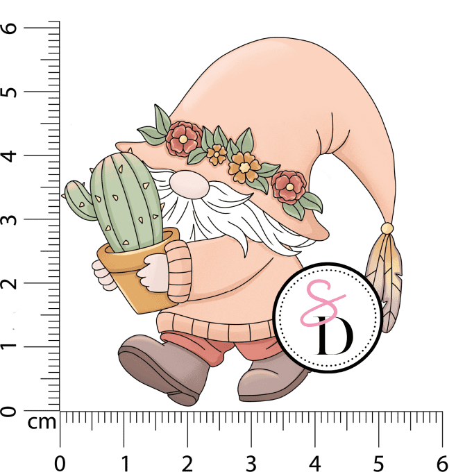 Tampon caoutchouc - Gnome bohémien - Rêverie Bohémienne