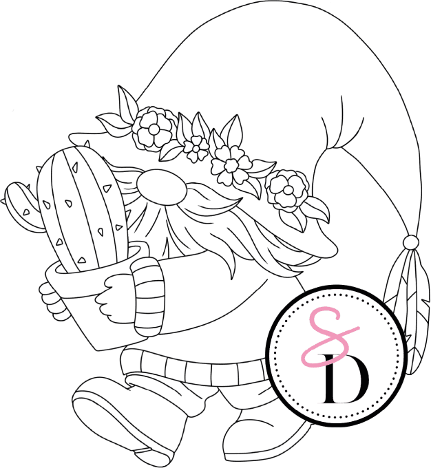 Tampon caoutchouc - Gnome bohémien - Rêverie Bohémienne