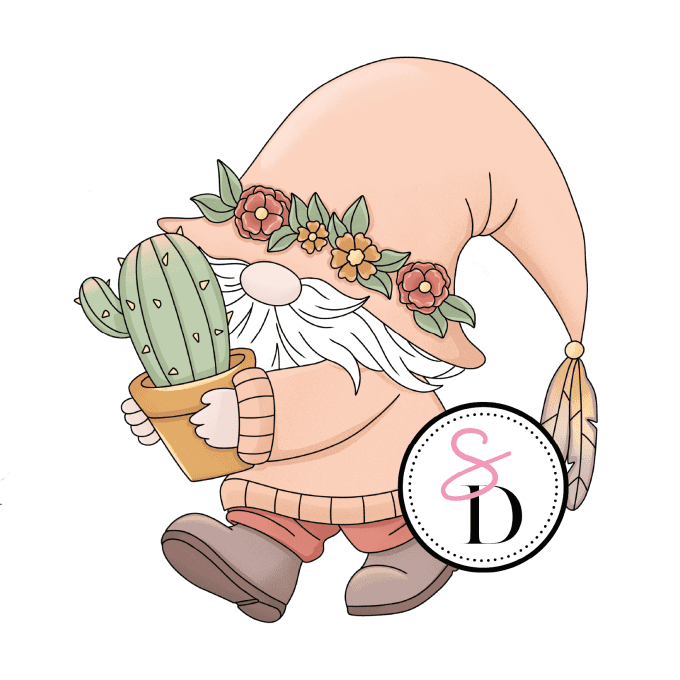 Tampon caoutchouc - Gnome bohémien - Rêverie Bohémienne