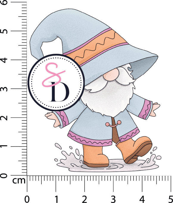 Tampon caoutchouc – GNOME D'HALLOWEEN – Doux Frissons