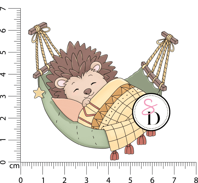 Tampon caoutchouc - Hérisson paisible - Rêverie Bohémienne