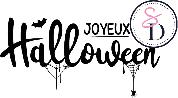 Tampon caoutchouc – JOYEUX HALLOWEEN – Doux Frissons