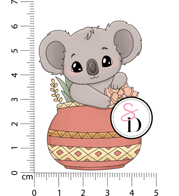 Tampon caoutchouc - Koala paisible - Rêverie Bohémienne