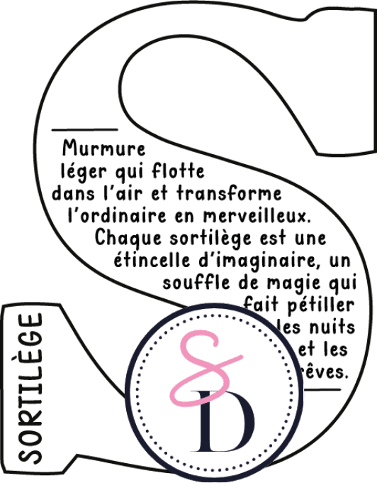 Tampon caoutchouc – LETTRE DÉFINITION S : SORTILEGE – Doux Frissons