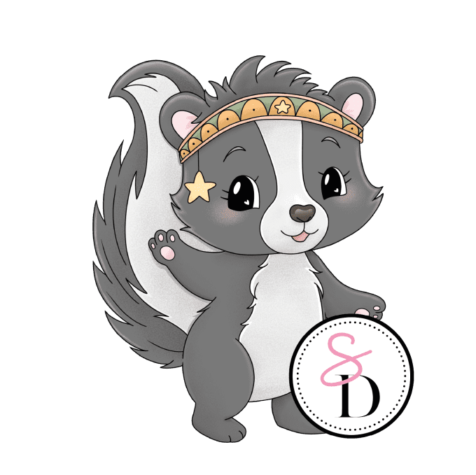 Tampon caoutchouc - Mouffette bohème - Rêverie Bohémienne