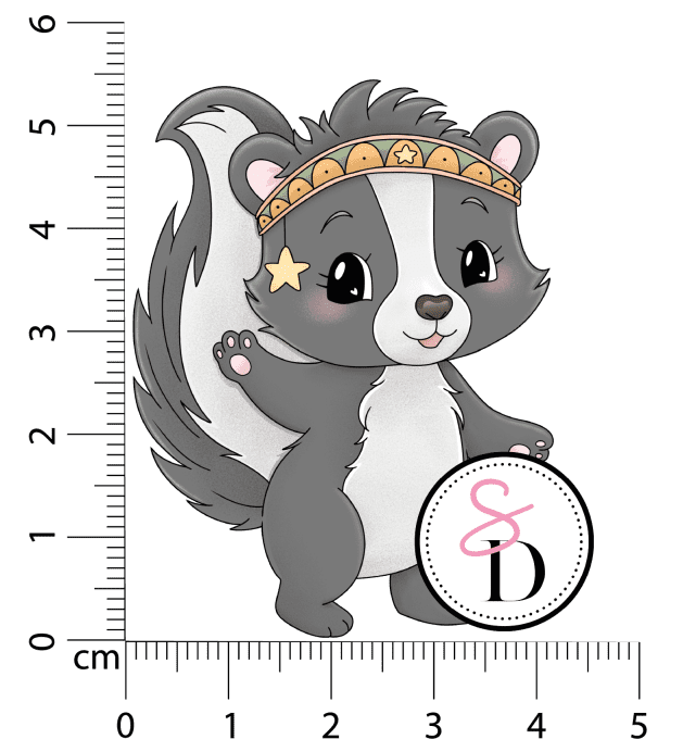 Tampon caoutchouc - Mouffette bohème - Rêverie Bohémienne