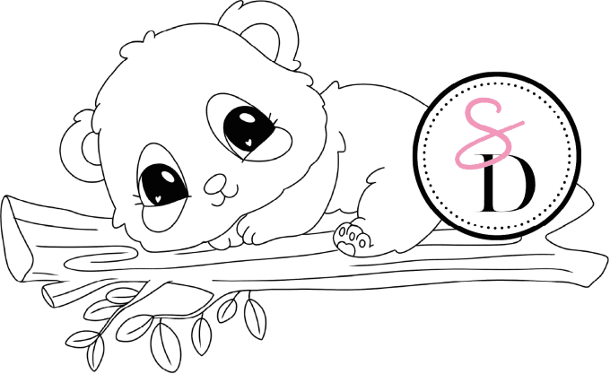 Tampon caoutchouc - Panda paisible - Rêverie Bohémienne