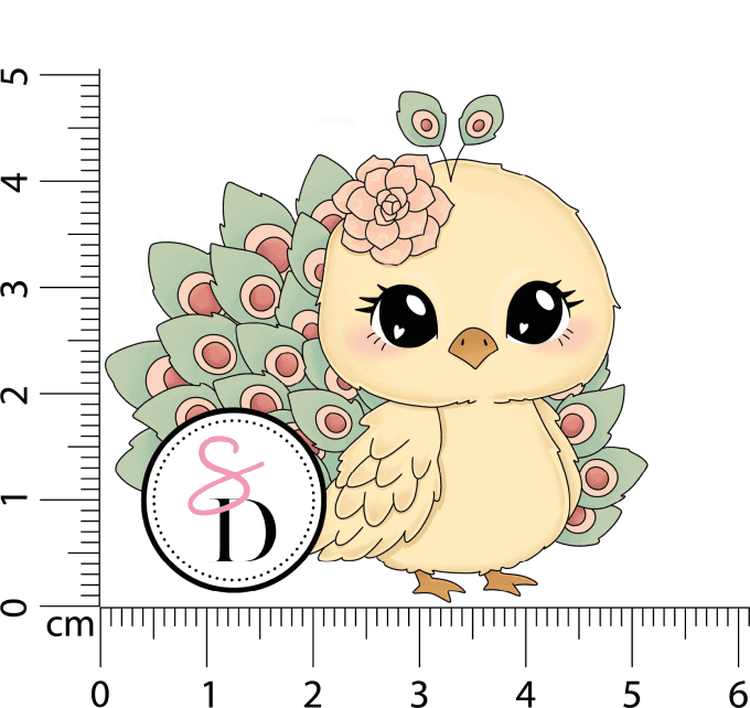 Tampon caoutchouc - Paon printanier - Rêverie Bohémienne