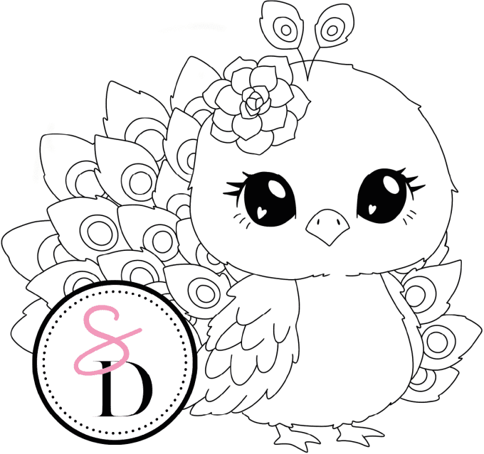 Tampon caoutchouc - Paon printanier - Rêverie Bohémienne