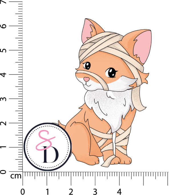 Tampon caoutchouc – RENARD MOMIFIÉ – Doux Frissons 
