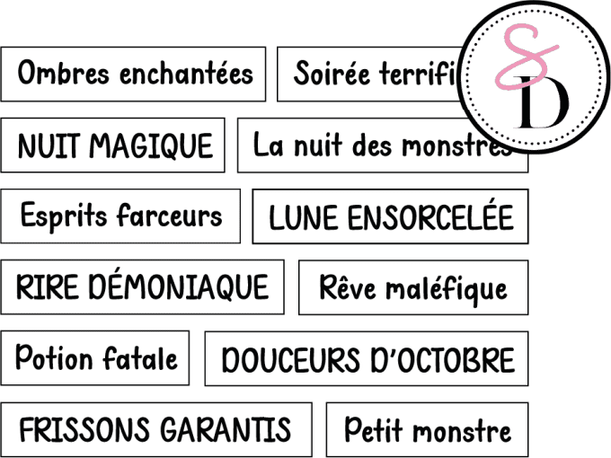 Tampon caoutchouc – SET DE MOTS – Doux Frissons