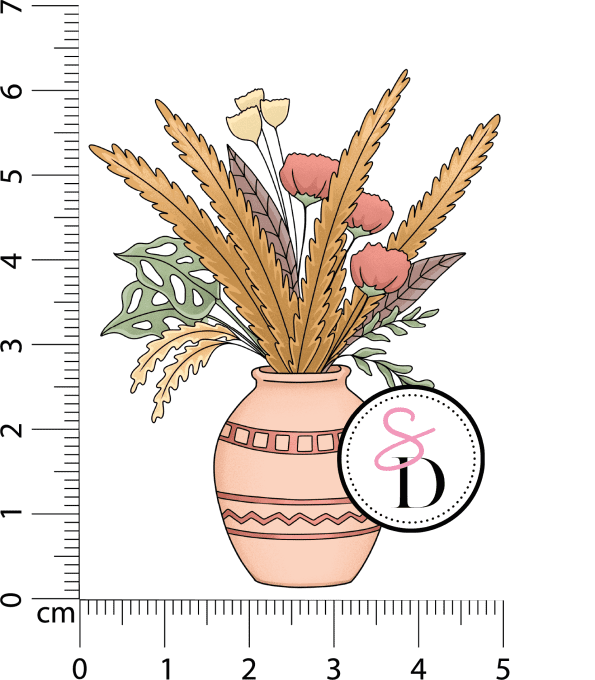 Tampon caoutchouc - Vase bohémien - Rêverie Bohémienne