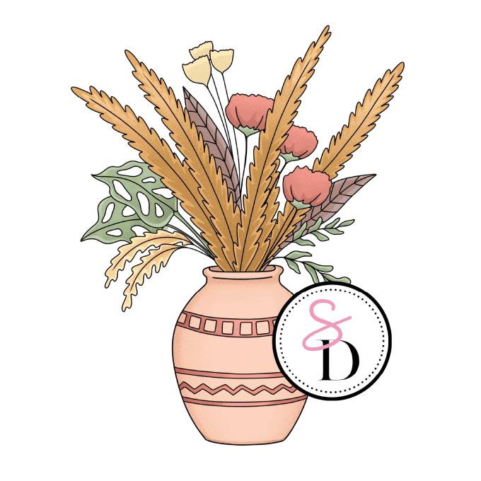 Tampon caoutchouc - Vase bohémien - Rêverie Bohémienne