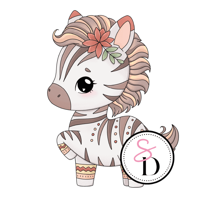 Tampon caoutchouc - Zèbre bohémien - Rêverie Bohémienne 