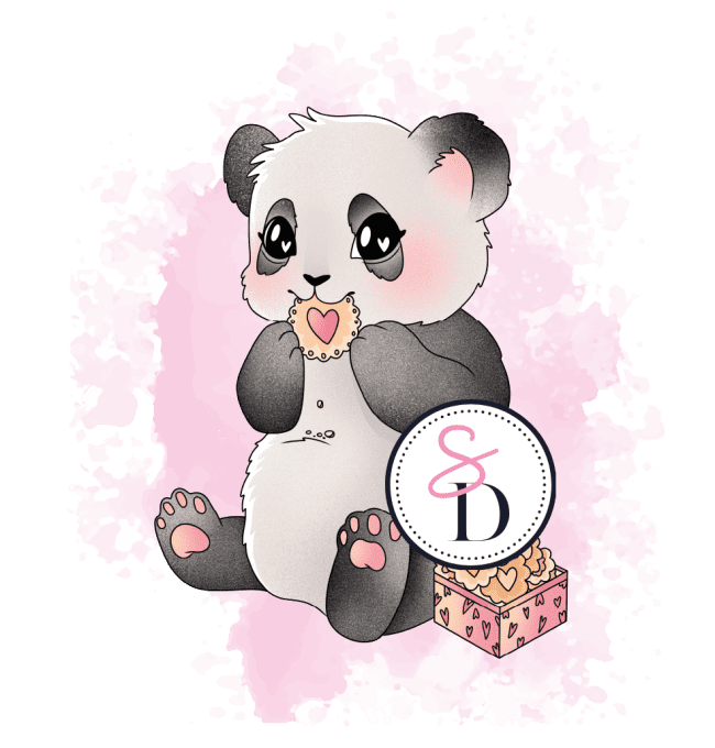 Tampon caoutchouc - Panda gourmand