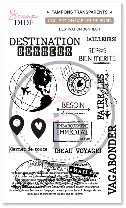 Clear A6 - DESTINATION BONHEUR - Carnet de Bord