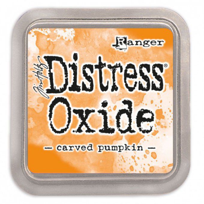 Distress Oxide Carved Pumpkin