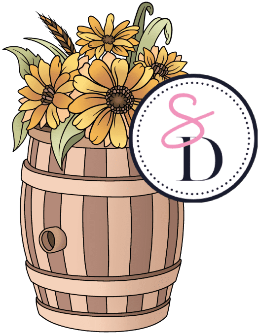 Tampon caoutchouc  - Tonneau fleuri